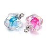 AB Color Resin Star Pendants RESI-U002-05-2