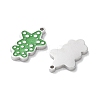 304 Stainless Steel Enamel Pendants STAS-M102-26P-2