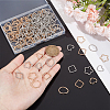 Unicraftale 160Pcs 8 Styles  Iron Linking Rings IFIN-UN0001-07-2