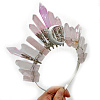 Natural Rose Quartz Hair Bands PW-WG36300-08-1