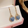 Alloy Rhinestone Teardrop Dangle Earrings for Women WGC8795-02-1