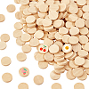 Beech Wooden Flat Round Unfinished Wood WOOD-OC0004-24B-1