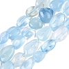 Natural Aquamarine Beads Strands LS-G-R445-8x10-36-2