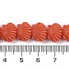 Synthetic Coral Dyed Carved Beads Strands CORA-K009-05A-02-4