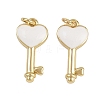 Brass Enamel Pendants KK-D424-01A-G-2