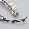 Glass Beads Charm Bracelets BJEW-JB04054-3