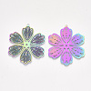Ion Plating(IP) 304 Stainless Steel Filigree Pendants STAS-S108-40-2
