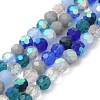 Electroplate Glass Beads Strands EGLA-P048-A02-1