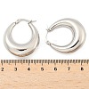 Non-Tarnish 304 Stainless Steel Chunky Hoop Earrings for Women EJEW-F280-06E-P-3