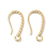 Long-Lasting Plated Brass Ear Wire X-KK-K381-07G-02-1