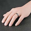 201 Stainless Steel Scale Pattern Finger Rings for Men FS-WGDD078-01-2
