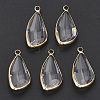 Transparent Glass Pendants GLAA-N038-10-1