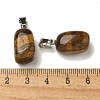 Natural Tiger Eye Pendants G-Z067-03P-09-3