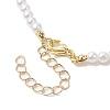 Brass with Glass Beads Necklace NJEW-JN04705-5