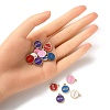 20Pcs 5 Colors Alloy Enamel Charms ENAM-YW0002-32-5