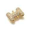 Brass Micro Pave Cubic Zirconia Links KK-I717-04I-2