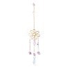 Hanging Crystal Aurora Wind Chimes HJEW-Z003-04-3