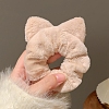 Cat Ear Plush Fabric Hair Ties PW-WGCD194-01-1