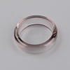Transparent Resin Finger Rings RESI-WH0024-76L-2