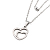Stainless Steel Pendants Necklaces NJEW-U003-01F-P-1
