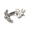 Brass Pave Clear Cubic Zirconia Clip on Belly Rings FS-WG683DA-12-2