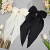 Cloth Big Bowknot Hair Barrettes AJEW-CP0008-41B-02-4