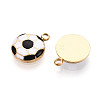 304 Stainless Steel Enamel Pendants X1-STAS-T068-09-2