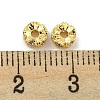 Brass Micro Pave Clear Cubic Zirconia Beads KK-G490-16G-2