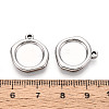 304 Stainless Steel Pendant Cabochon Settings STAS-T067-70A-P-3