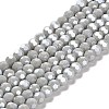 Electroplate Opaque Glass Beads Strands LS-EGLA-A035-P6mm-A22-1