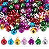 120Pcs Iron Round Bell Charms IFIN-ME0001-28-1