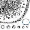 660Pcs 6 Styles Tibetan Style Beads TIBEB-PH0005-34-1