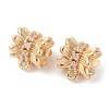 Brass Pave Clear Cubic Zirconia Beads LS-KK-N256-08G-G-1