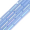 Electroplate Imitation Jade Glass Beads Strands EGLA-Q132-02A-A02-1