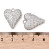 Brass Micro Pave Clear Cubic Zirconia Pendants KK-S388-01P-04-3