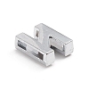 Alloy Slide Charms LS-ALRI-WH0005-09N-P-2