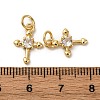Brass Micro Pave Cubic Zirconia Pendants KK-P308-27G-3
