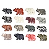 Natural & Synthetic Mixed Gemstone Carved Pendants GG-CBA3958-02-1