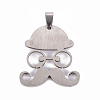 201 Stainless Steel Enamel Pendants STAS-S110-076D-2