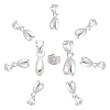 CREATCABIN 10Pcs 925 Sterling Silver Pendants STER-CN0001-12-1