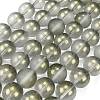 Frosted Transparent Glass Bead Strands GLAA-P065-10mm-12-2