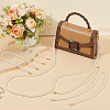 5Pcs 5 Styles ABS Imitation Pearl Round Beaded Bag Chains PURS-AR0001-03-4
