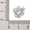 Brass Micro Pave Cubic Zirconia Pandents KK-U042-20P-3