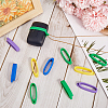 Gorgecraft 32Pcs 4 Colors Anti-Lost Silicone Pendant FIND-GF0005-88-4