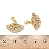 Brass Micro Pave Cubic Zirconia Pendants KK-I371-37G-02-4