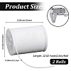 2 Rolls Round Waxed Polyester Cord YC-PA0001-01B-2