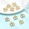SHEGRACE Brass Micro Pave Cubic Zirconia Pendants XGRQ3P054-623G-4
