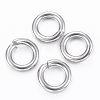 Tarnish Resistant 304 Stainless Steel Open Jump Rings X-STAS-H555-11P-2