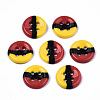 4-Hole Handmade Lampwork Sewing Buttons BUTT-T010-02E-1