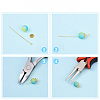 Brass Eye Pins KK-YW0004-04C-P-3